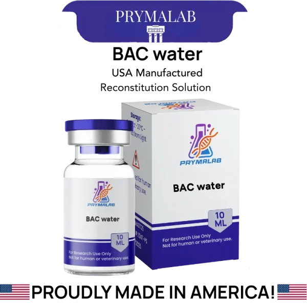 Bacteriostatic water 10ml multi-dose diluent vial with benzyl alcohol, for laboratory research use