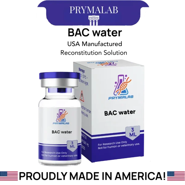 Bac water 3ml diluent vial with benzyl alcohol preservative, for laboratory research use