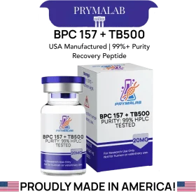 Buy BPC-157 + TB500 10MG blend vial from PrymaLab - healing peptide combination for recovery