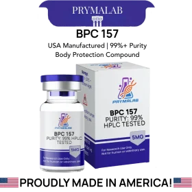 Buy BPC-157 5MG peptide vial from PrymaLab - healing peptide for tissue repair and recovery research