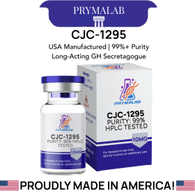 Buy CJC-1295 (NO DAC) 10MG peptide vial from PrymaLab - GHRH analog for muscle growth research