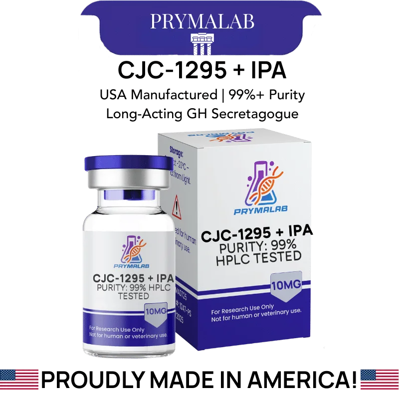 Buy CJC-1295/Ipamorelin 10MG blend vial from PrymaLab - growth hormone secretagogue peptide combination