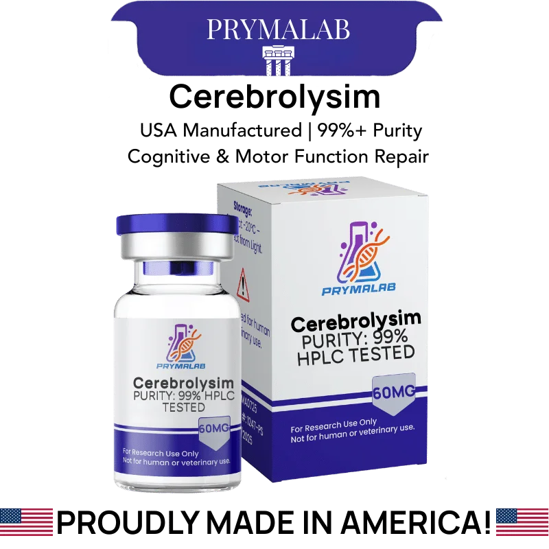 Buy Cerebrolysin peptide for brain research - 60mg vial from PrymaLab with third-party testing