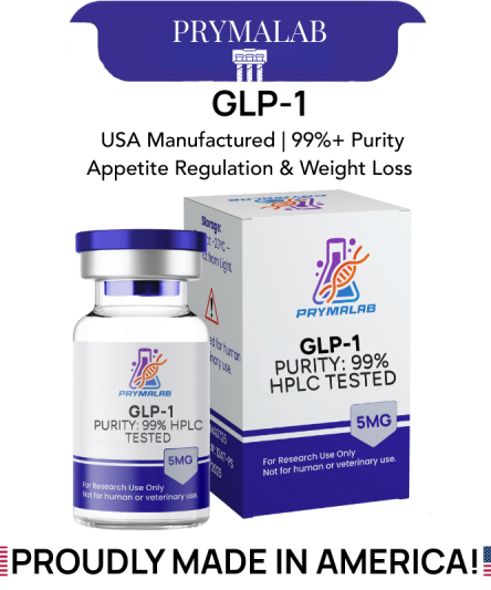 GLP-1 5MG research peptide vial - glucagon-like peptide-1 for metabolic and glucose regulation studies
