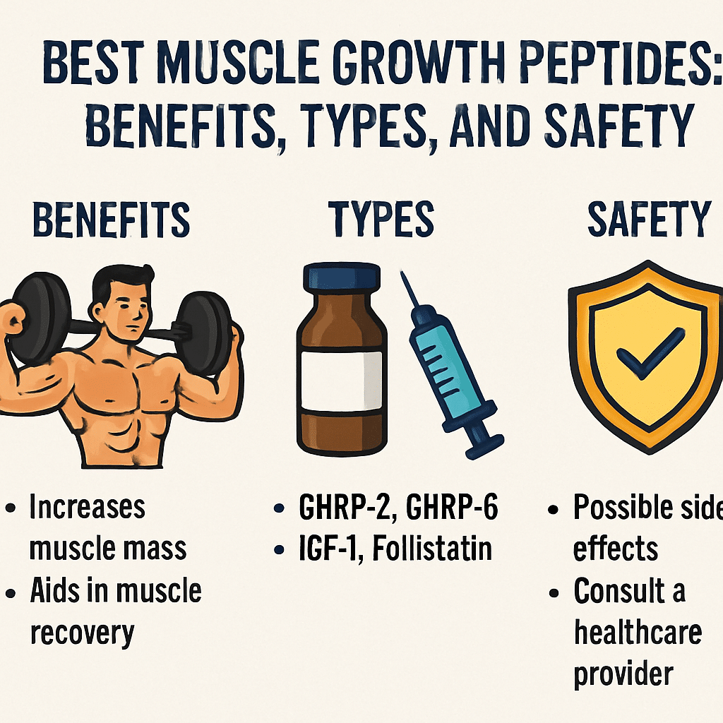 Best Muscle Growth Peptides: Benefits, Types, and Safety