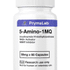 5-Amino-1MQ 50mg capsules in professional packaging showing NNMT inhibitor for metabolic enhancement and NAD+ boosting