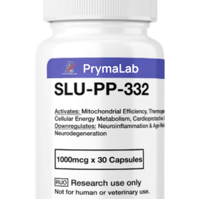 Bottle of SLU‑PP‑332 1000mg capsules, 30 count research compound supplement