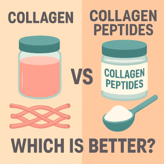 Collagen vs collagen peptides article cover image