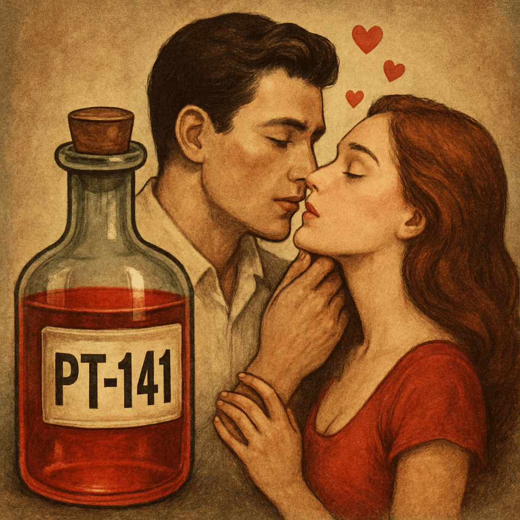 PT-141 peptide bremelanotide melanocortin receptor agonist for sexual dysfunction treatment in men and women