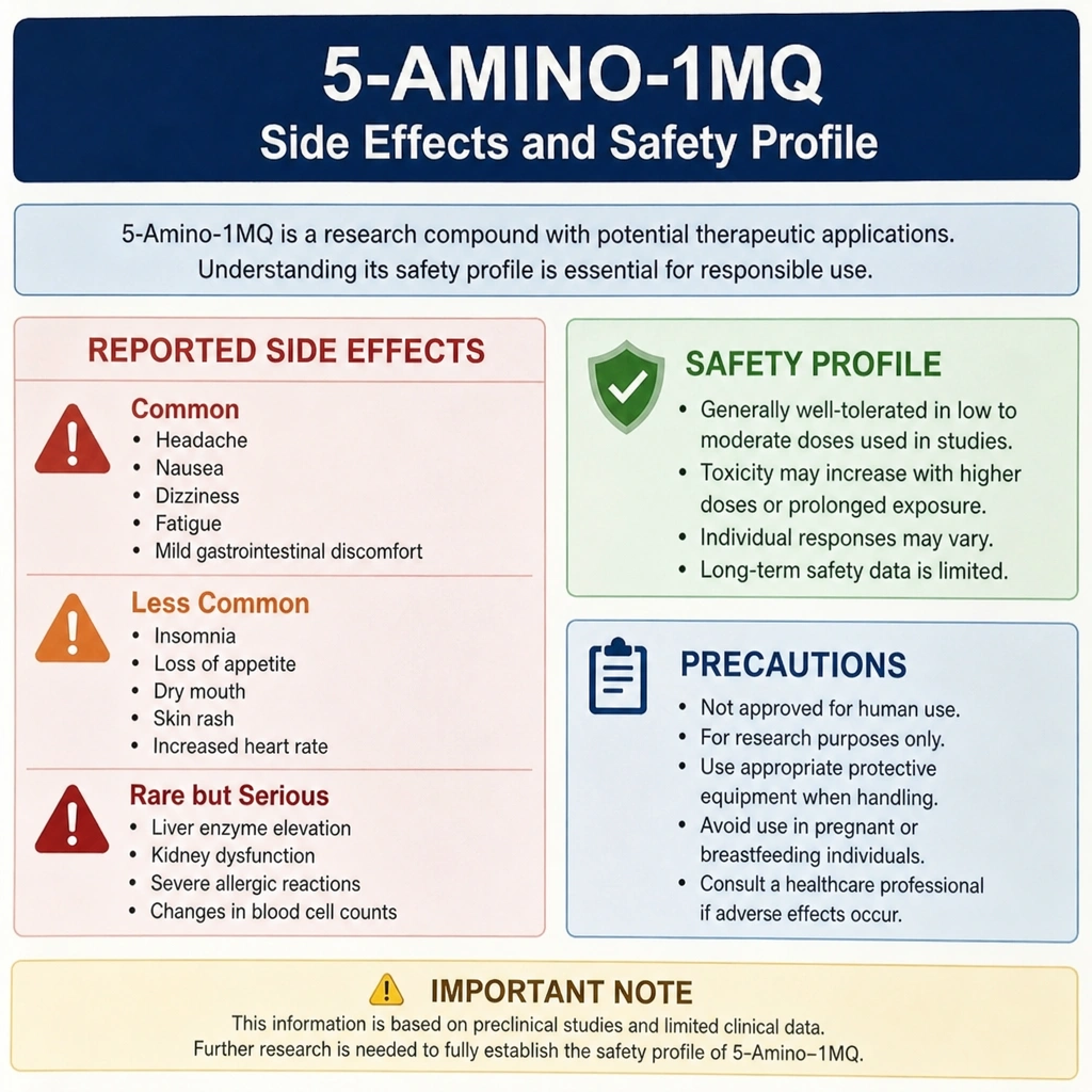 5-amino-1mq Side Effects and Safety Profile.