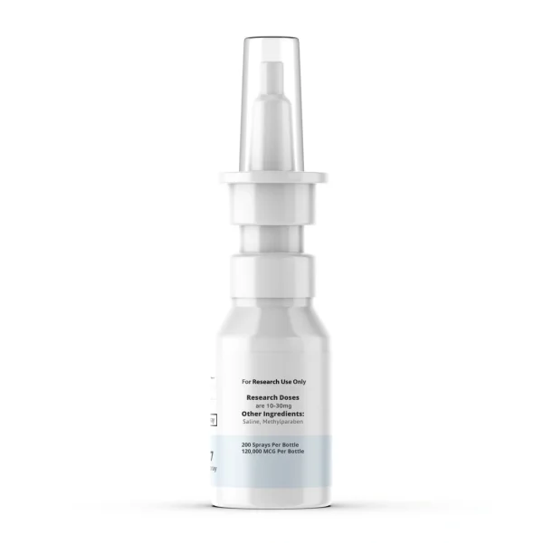 Cerebrolysin peptide preparation nasal spray, right-side view showing the metered pump