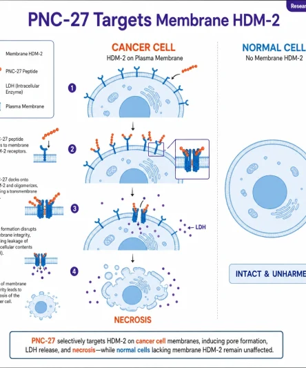 PNC 27 Targets Membrane HDM 2 – Cancer Cell vs Normal Cell – Main image
