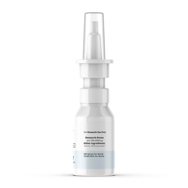 Thymogen peptide nasal spray, right-side view showing the metered pump