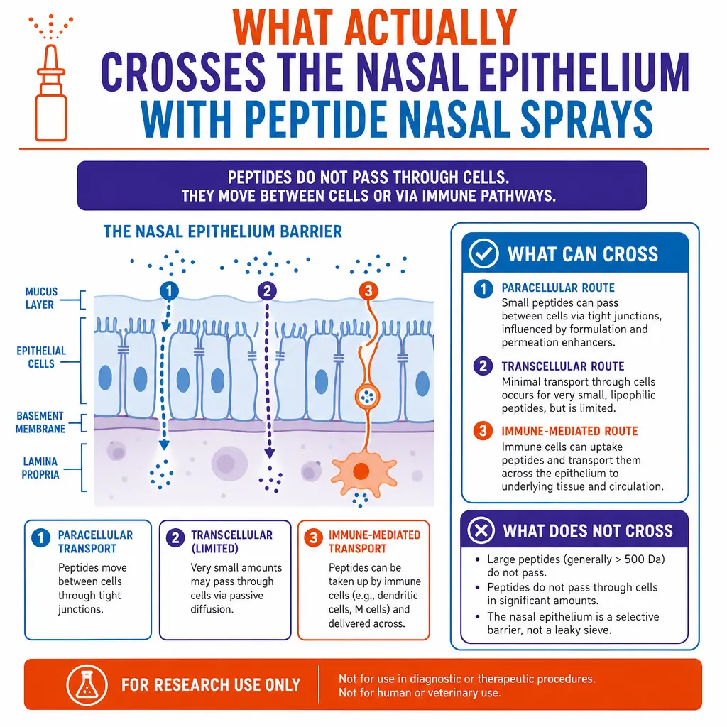 What actually limits peptide nasal spray absorption?