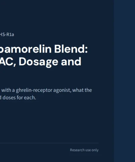 CJC-1295 and Ipamorelin blend guide cover: DAC vs no-DAC, dosage and research
