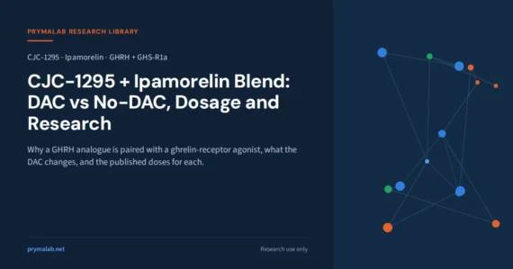 CJC-1295 and Ipamorelin blend guide cover: DAC vs no-DAC, dosage and research