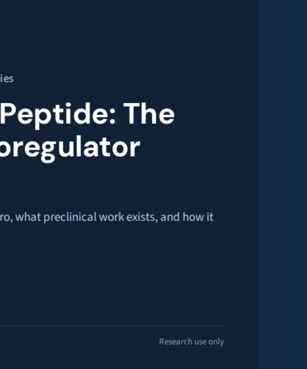 Prostamax peptide cover: the prostate bioregulator explained